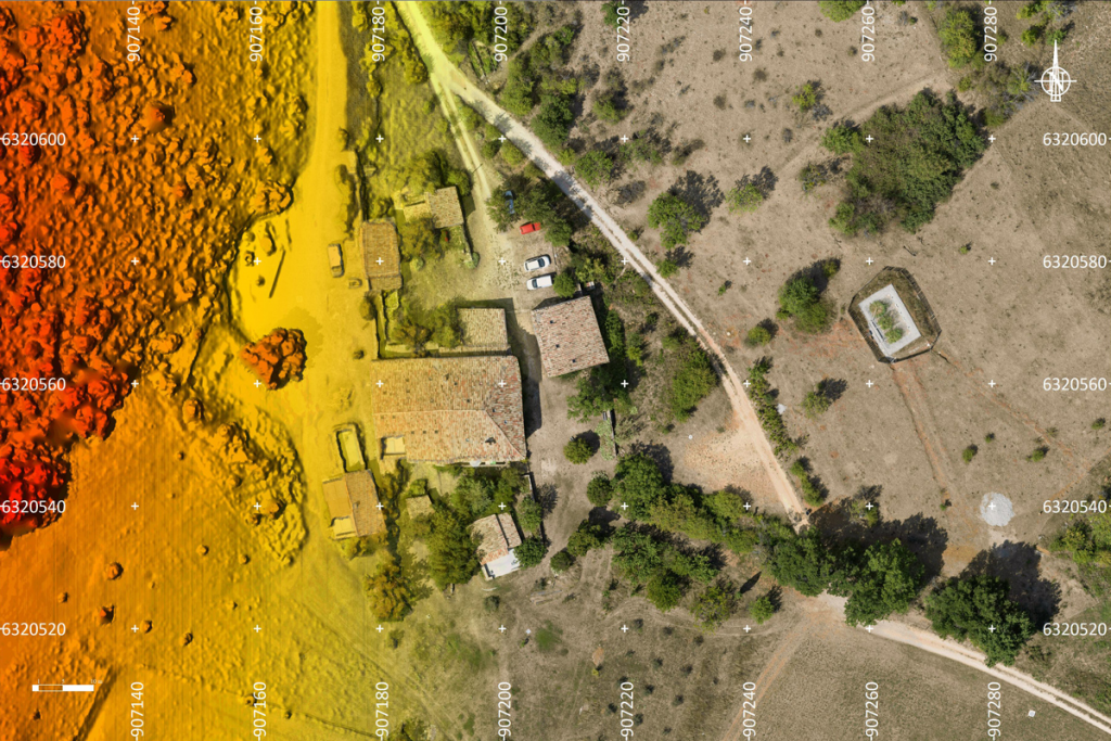 Prestation drone avec de la photogrammétrie