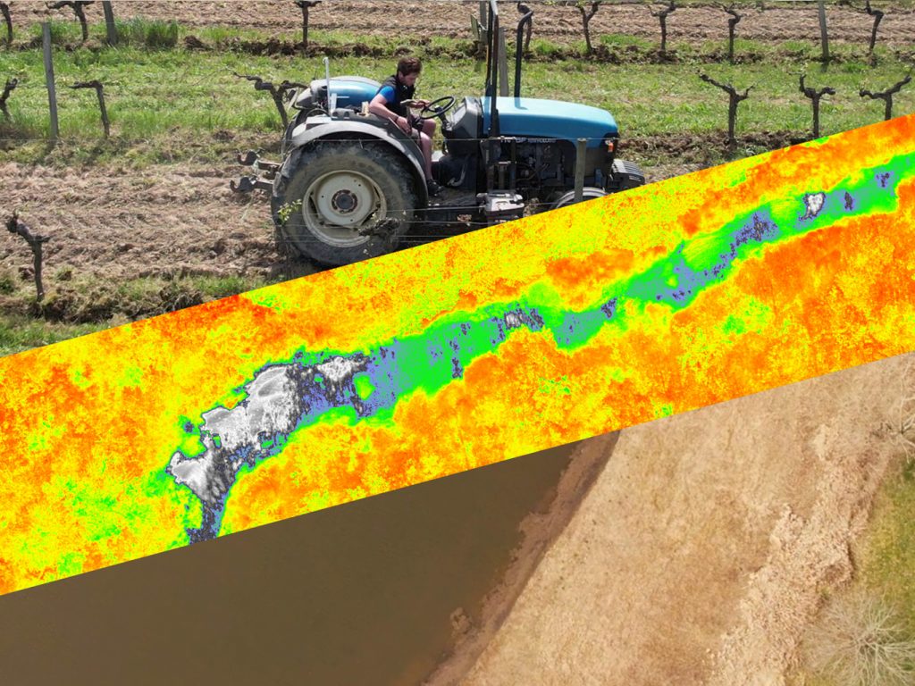 Prestation technique dans l'agriculture avec drone multispetral